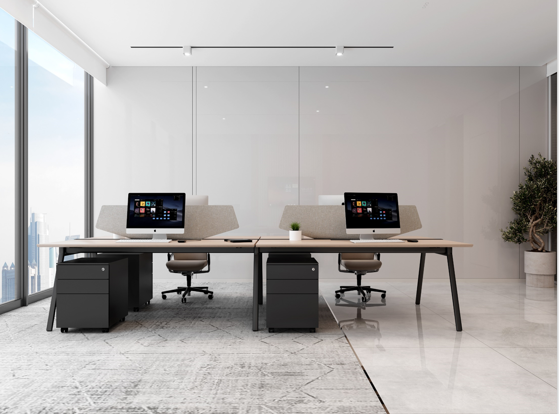 Tweet Cluster of 4 Face To Face Workstation